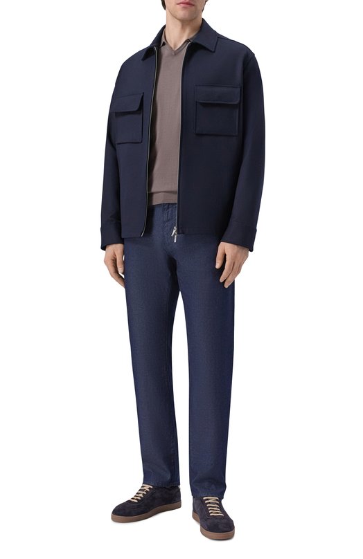 Шерстяная куртка Loro Piana FAQ8865 Синий  FAQ8865 Фото 2