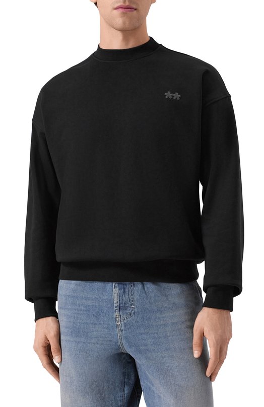 Хлопковый свитшот Comme des Fuckdown CFABM01731 Чёрный  CFABM01731 Фото 3