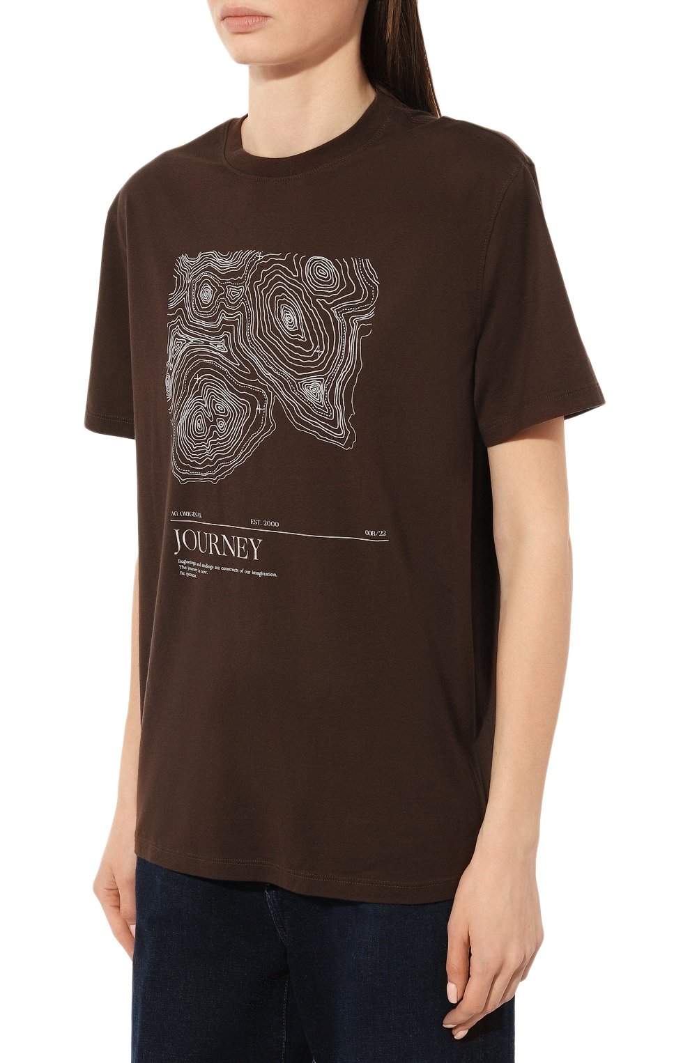 Хлопковая футболка AG ADRIANO GOLDSCHMIED, арт. 70240LXYP, фото 3