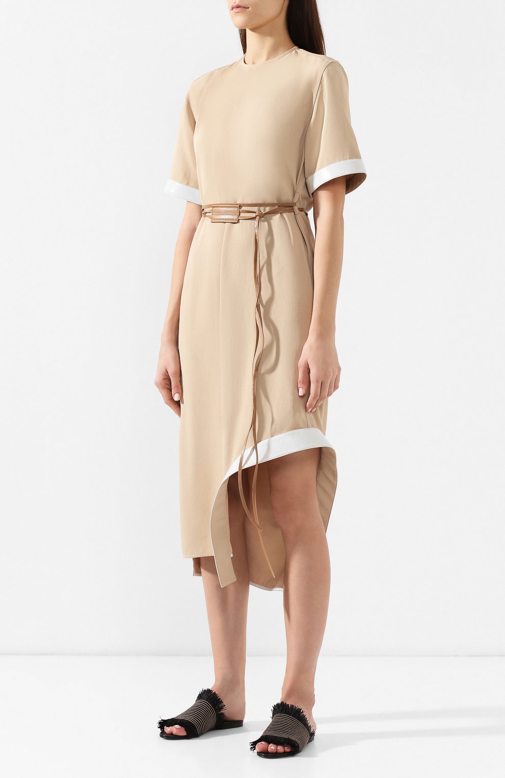 Платье с поясом VICTORIA BECKHAM, арт. DR SHF 6716 PSS19 TECHNICAL TWILL, фото 3