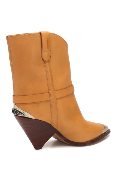 Кожаные ботильоны lamsy ISABEL MARANT, арт. LAMSY/B00194-20P008S, фото 4