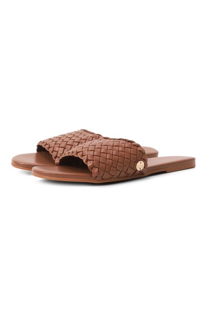 Женские кожаные шлепанцы MELISSA ODABASH, арт. WOVEN SLIDER CR