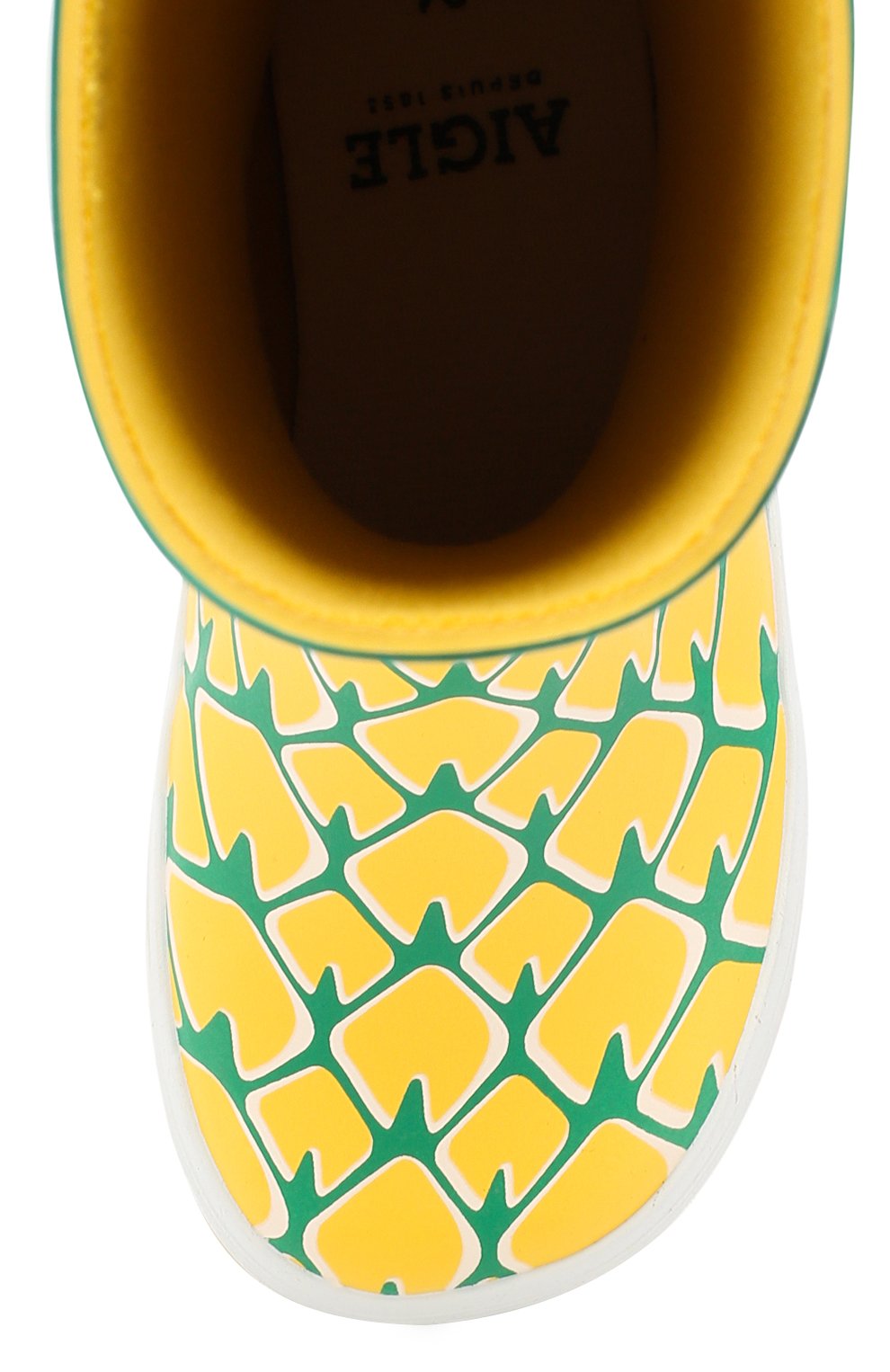 Сапоги резиновые AIGLE желтого цвета по цене 5625 руб., арт. 382662/L0LLY P0P FUN, фото 4 Сапоги резиновые AIGLE, арт. 382662/L0LLY P0P FUN, фото 4