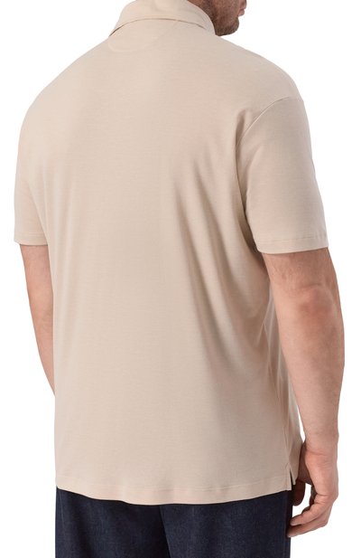 Поло из хлопка и лиоцелла PAUL&SHARK, арт. 26411253_001, фото 4