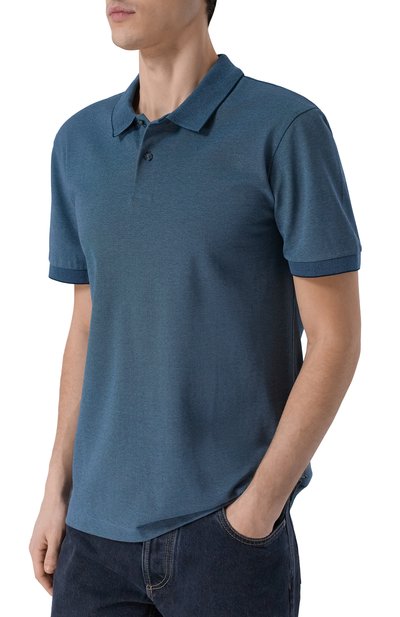 Поло BOSS синего цвета по цене 19950 руб., арт. 50554117, фото 3 Поло BOSS, арт. 50554117, фото 3