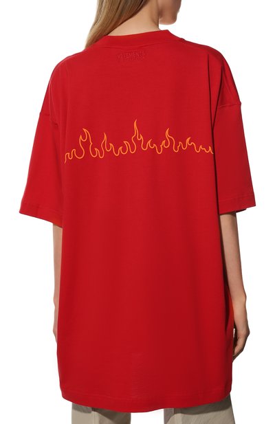 Хлопковая футболка VETEMENTS, арт. UE52TR210R 1611/W, фото 4