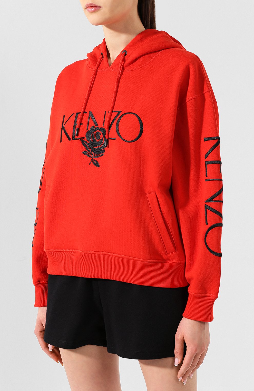 Хлопковое худи KENZO, арт. 2SW780952, фото 3