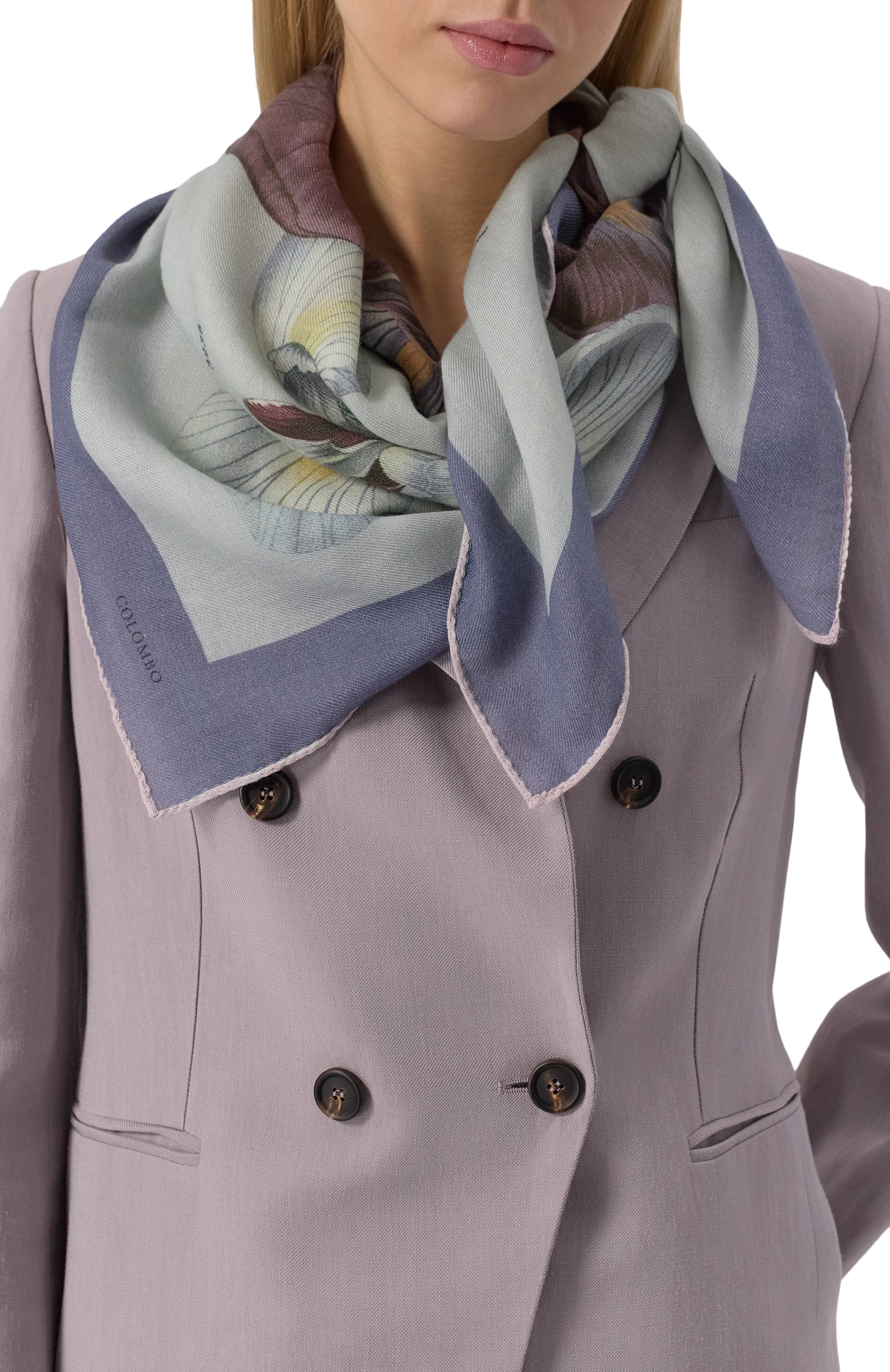 Платок из кашемира и шелка COLOMBO, арт. S7/90X90/2461-U-MP, фото 2