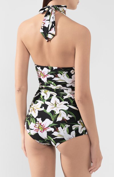 Слитный купальник DOLCE & GABBANA черного цвета по цене 76300 руб., арт. 09A06J/FSGQR, фото 3 Слитный купальник DOLCE & GABBANA, арт. 09A06J/FSGQR, фото 3