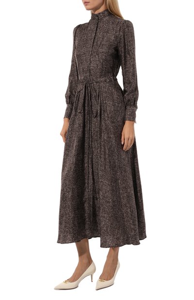 Шелковое платье KITON, арт. D52302K0531E01, фото 3