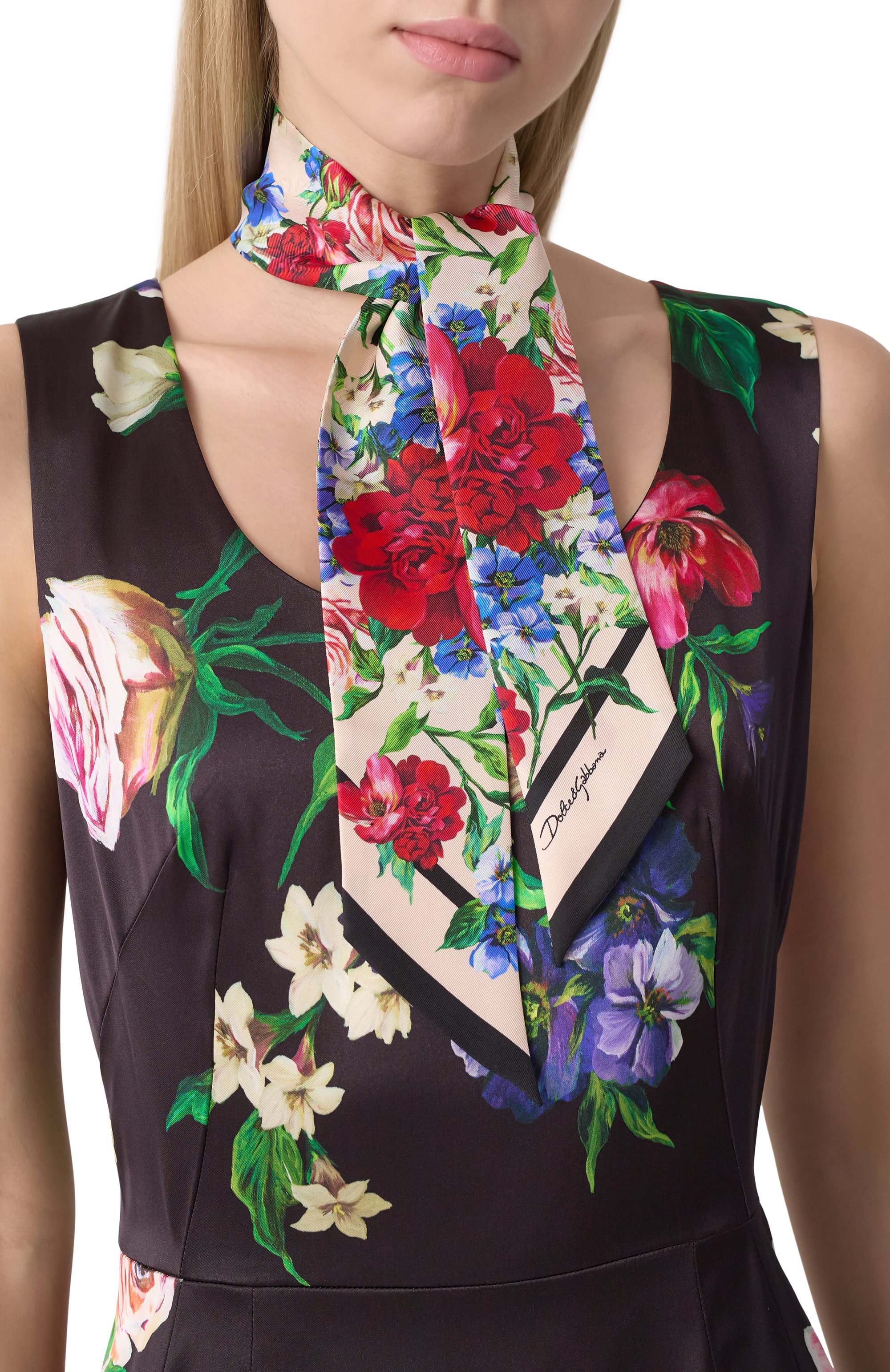 Шелковый шарф-твилли DOLCE & GABBANA, арт. FS215A/GDC5G, фото 2