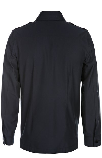 Хлопковая куртка-сафари на пуговицах TOM FORD темно-синего цвета по цене 230500 руб., арт. BI068TF0394, фото 2 Хлопковая куртка-сафари на пуговицах TOM FORD, арт. BI068TF0394, фото 2