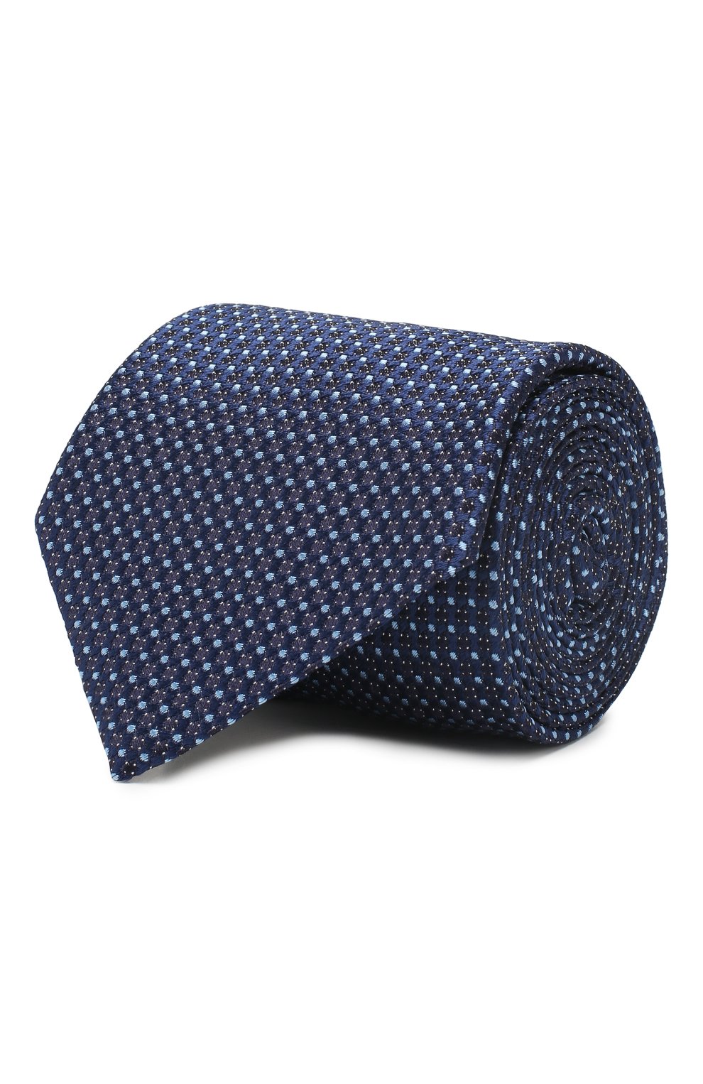 Шелковый галстук CORNELIANI темно-синего цвета по цене 13050 руб., арт. 85U302-0120374/00, фото 1 Шелковый галстук CORNELIANI, арт. 85U302-0120374/00, фото 1