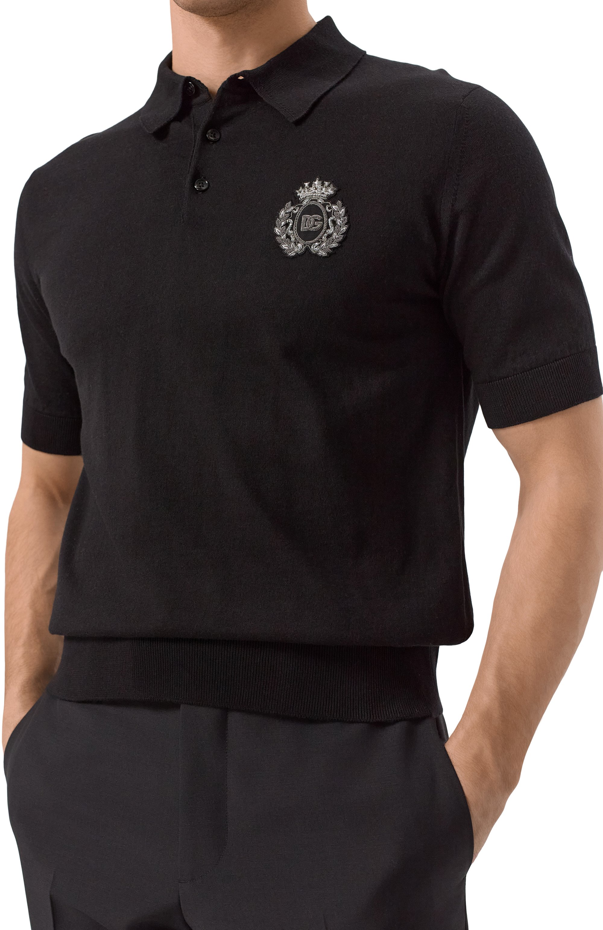 Хлопковое поло DOLCE & GABBANA, арт. GXZ02Z/JBCG3, фото 5