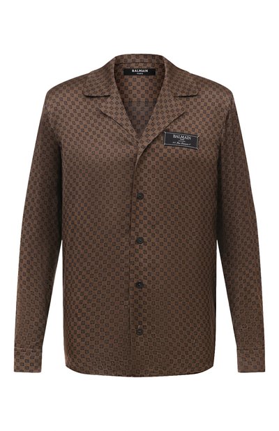 Мужская сорочка из вискозы BALMAIN, арт. BH0HU236VD98
