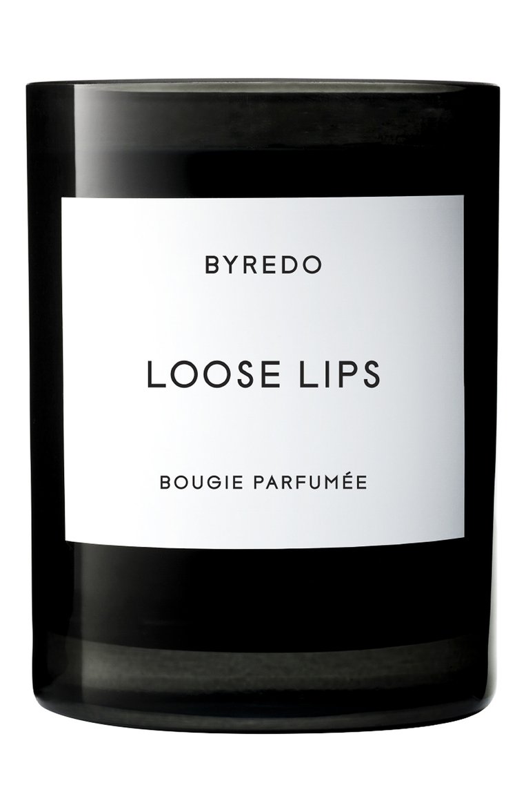 Свеча loose lips BYREDO бесцветного цвета, арт. 7340032810592 | Фото 1 (Статус проверки: Проверена категория; Региональные ограничения белый список (Axapta Mercury): Не проставлено; Нос: Не проставлено; Ограничения доставки: flammable, fragile-2)
