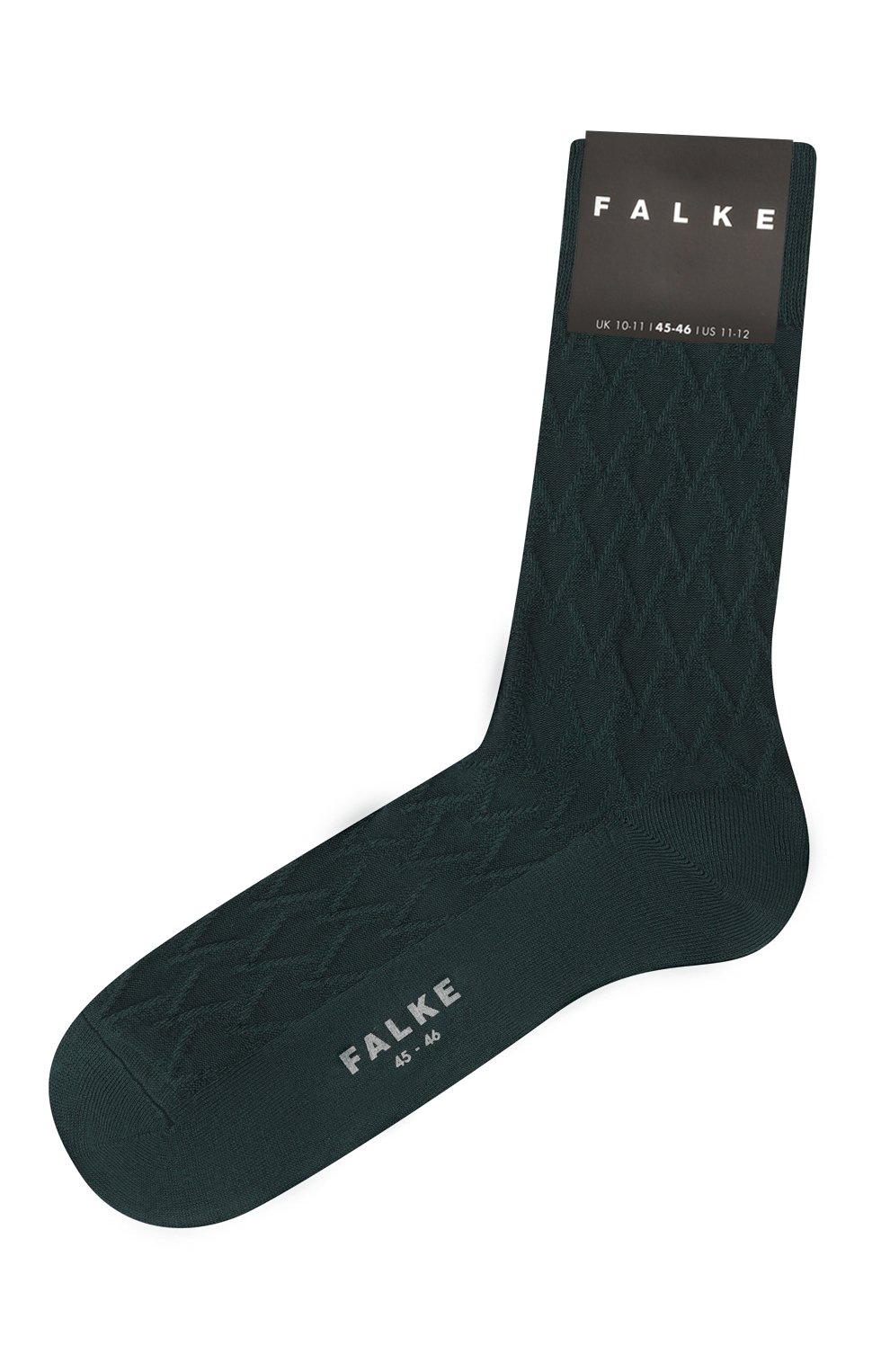 Хлопковые носки FALKE темно-зеленого цвета по цене 2410 руб., арт. 12575, фото 1 Хлопковые носки FALKE, арт. 12575, фото 1
