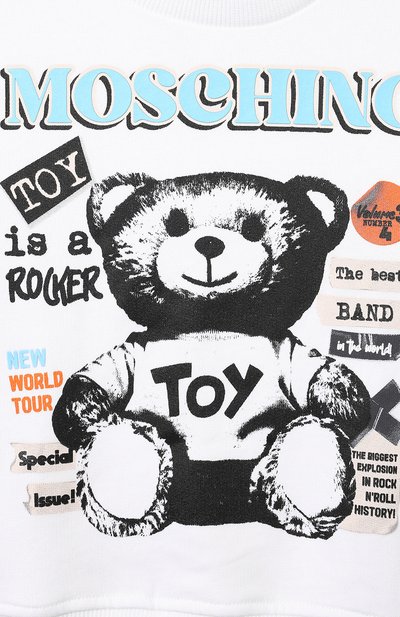 Хлопковый свитшот MOSCHINO, арт. HUF08Q/LCA58/4-8, фото 3