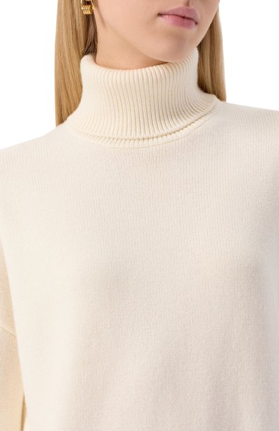 Свитер из шерсти и кашемира P.A.R.O.S.H. кремового цвета по цене 68050 руб., арт. L0IRA-D512944, фото 5 Свитер из шерсти и кашемира P.A.R.O.S.H., арт. L0IRA-D512944, фото 5