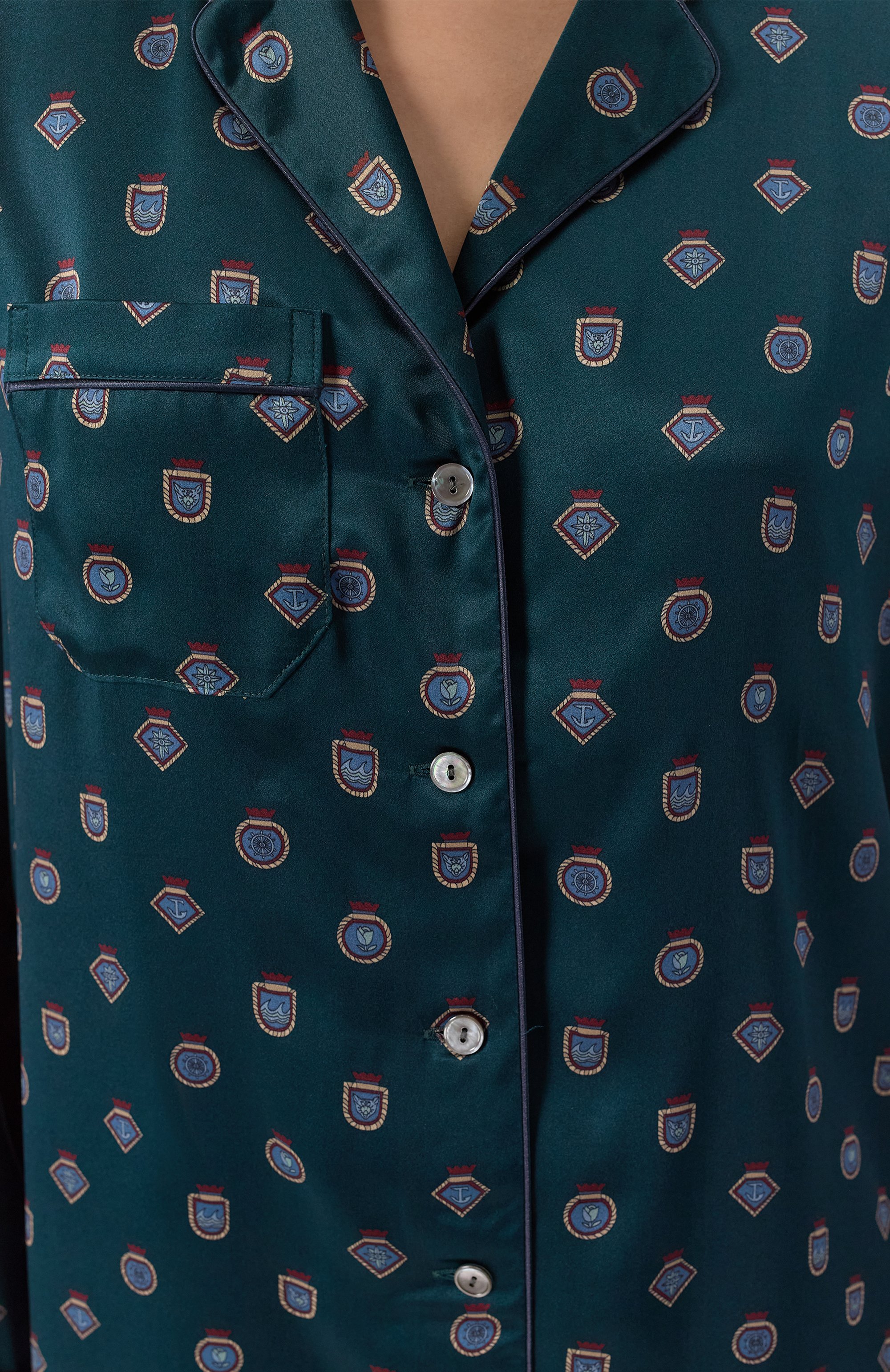 Шелковая пижама DEREK ROSE, арт. 2050-BRIN117, фото 7