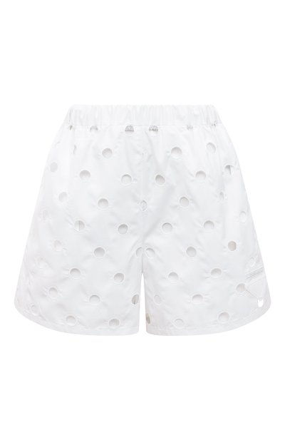 Женские хлопковые шорты PRADA, а�рт. P202E-1Y8Q-F0009-202
