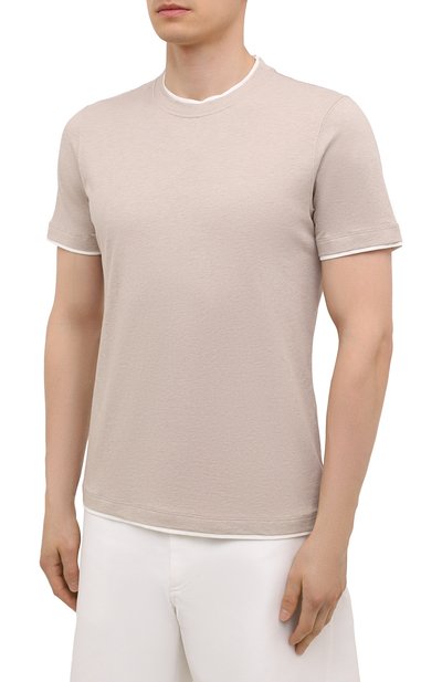 Хлопковая футболка BRUNELLO CUCINELLI, арт. M0T617427, фото 3