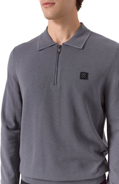 Хлопковое поло HUGO, арт. 50533346, фото 5