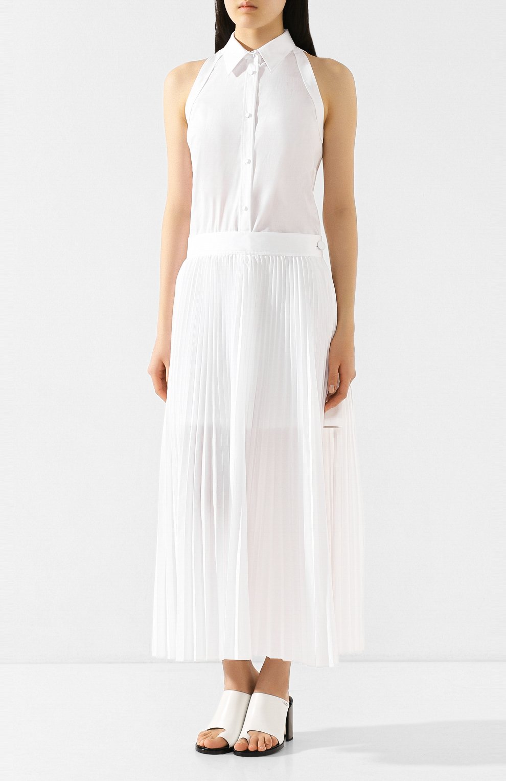Платье HELMUT LANG белого цвета по цене 59950 руб., арт. K01HW610, фото 3 Платье HELMUT LANG, арт. K01HW610, фото 3