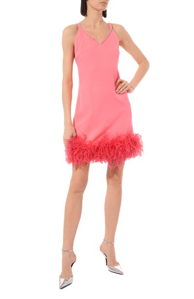 Платье с отделкой перьями страуса ALINE, арт. AL150601-1, фото 2