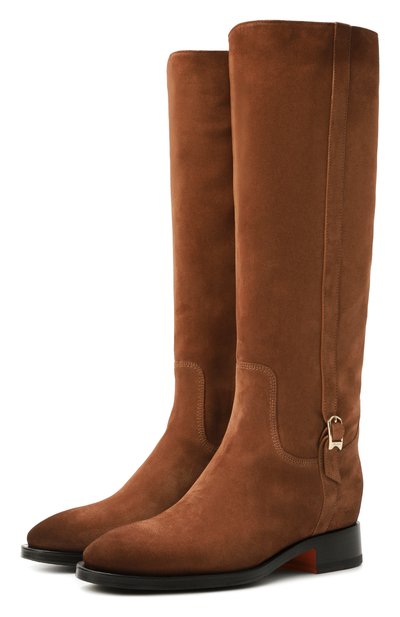 Женские замшевые сапоги SANTONI, арт. WSHG71084BJ2NHSY