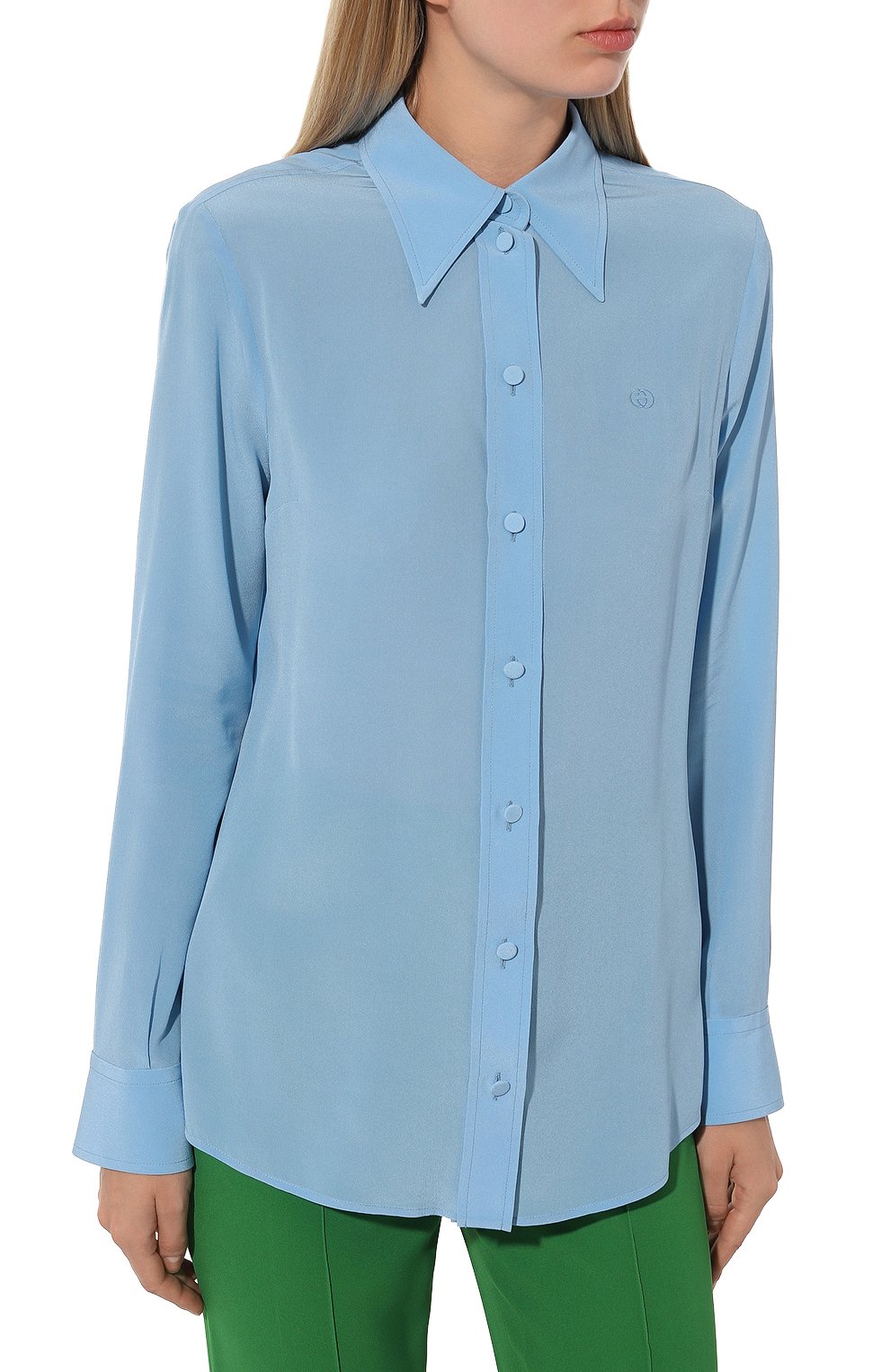 Шелковая рубашка GUCCI, арт. 627407 ZAEWU, фото 3