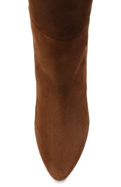 Замшевые ботфорты kim SAINT LAURENT, арт. 630897/1NZ00, фото 5