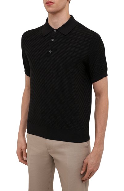 Поло из хлопка и шелка BRIONI, арт. UMR200/P1K02, фото 3