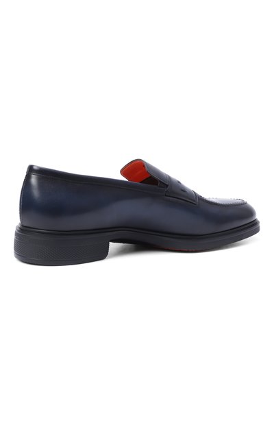 Кожаные пенни-лоферы easy SANTONI, арт. MGEG18964NEAXNTG, фото 5