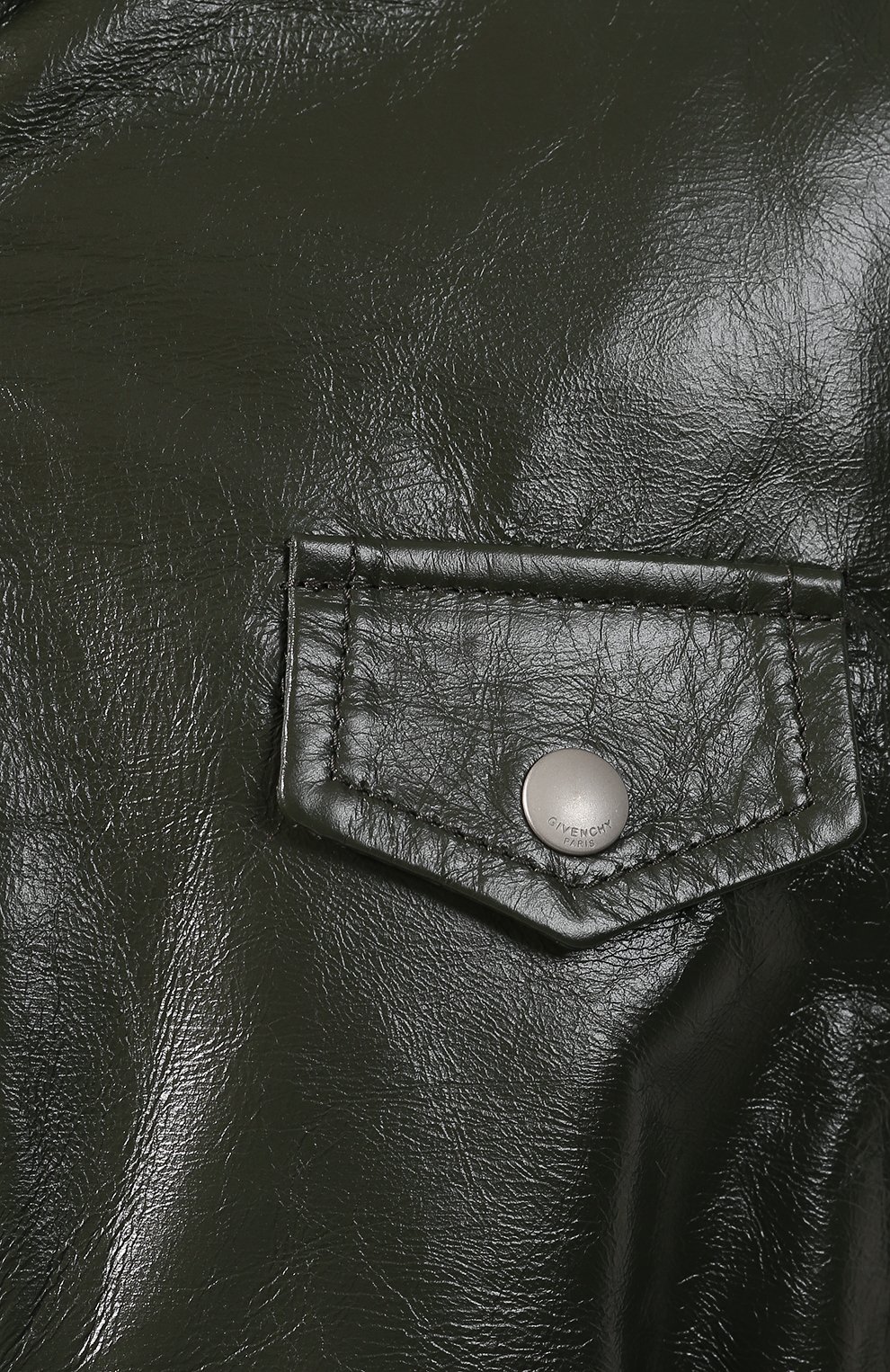 Кожаная куртка GIVENCHY зеленого цвета по цене 234000 руб., арт. BW005Q60HU, фото 5 Кожаная куртка GIVENCHY, арт. BW005Q60HU, фото 5