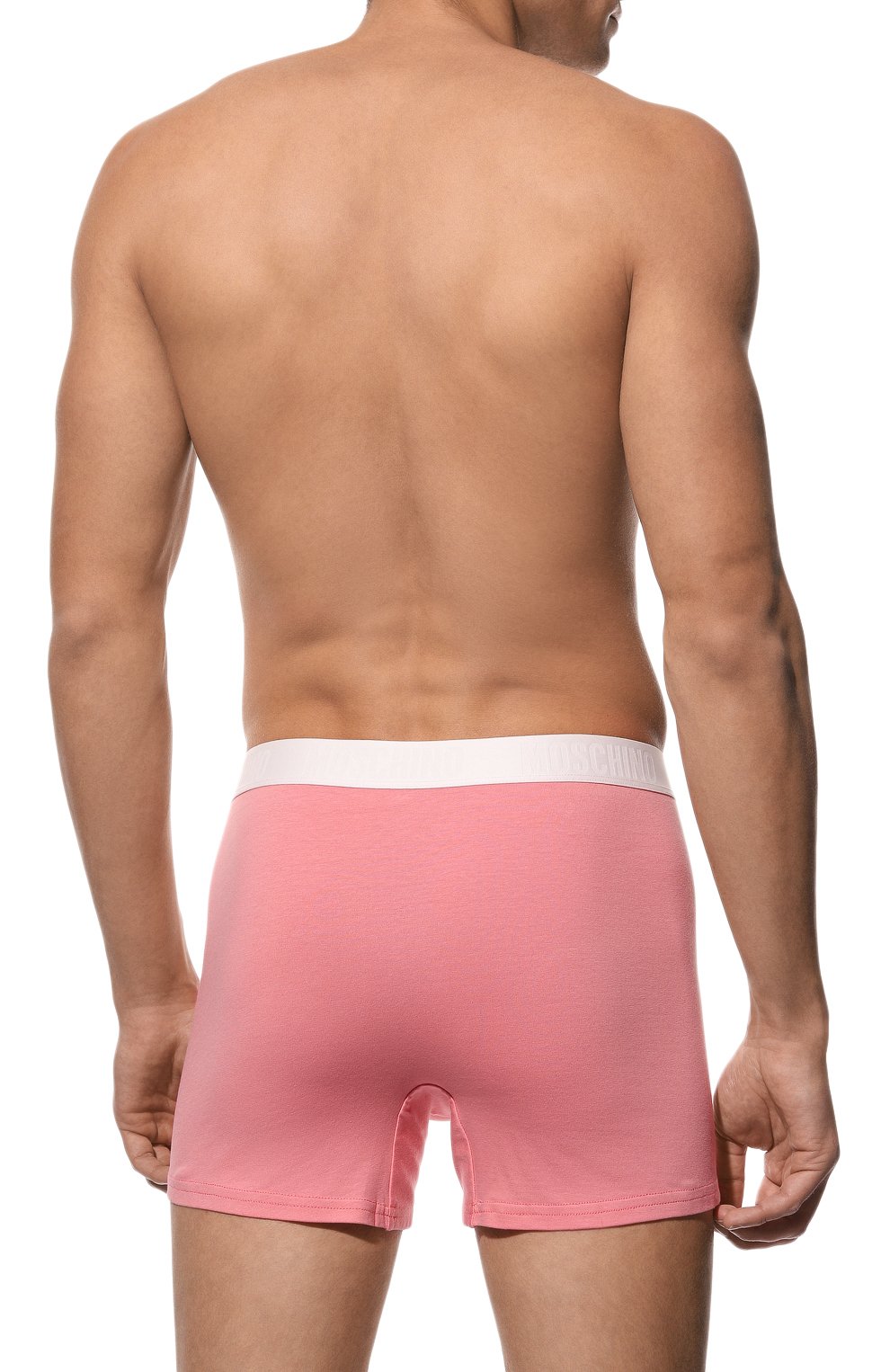 Комплект из двух боксеров MOSCHINO розового цвета по цене 10600 руб., арт. A4780/8134, фото 3 Комплект из двух боксеров MOSCHINO, арт. A4780/8134, фото 3