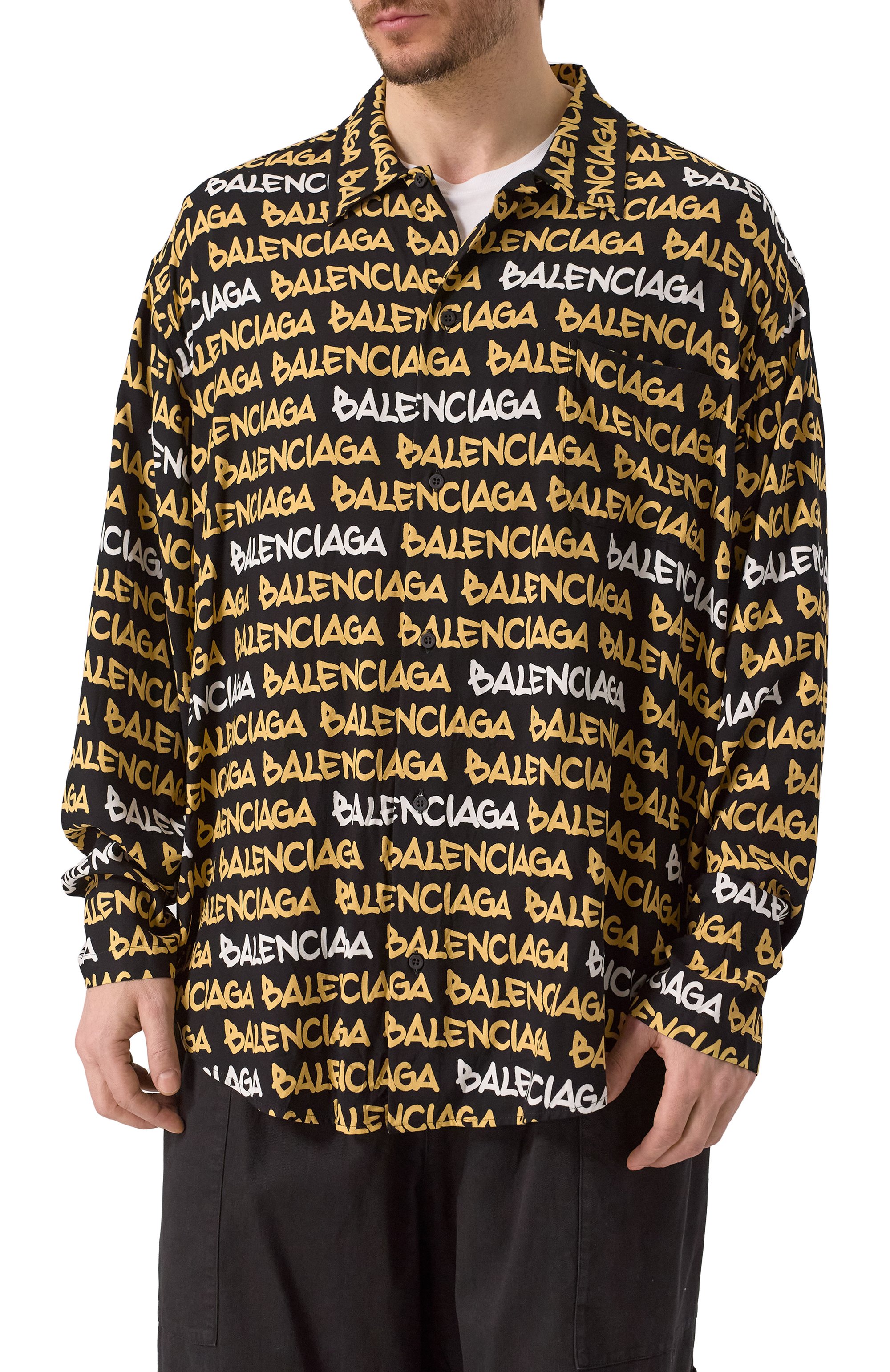 Рубашка из вискозы BALENCIAGA, арт. 681812/TRLJ3, фото 3