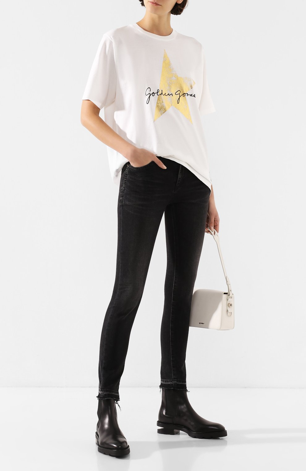 Хлопковая футболка GOLDEN GOOSE DELUXE BRAND, арт. G35WP026.L1, фото 2