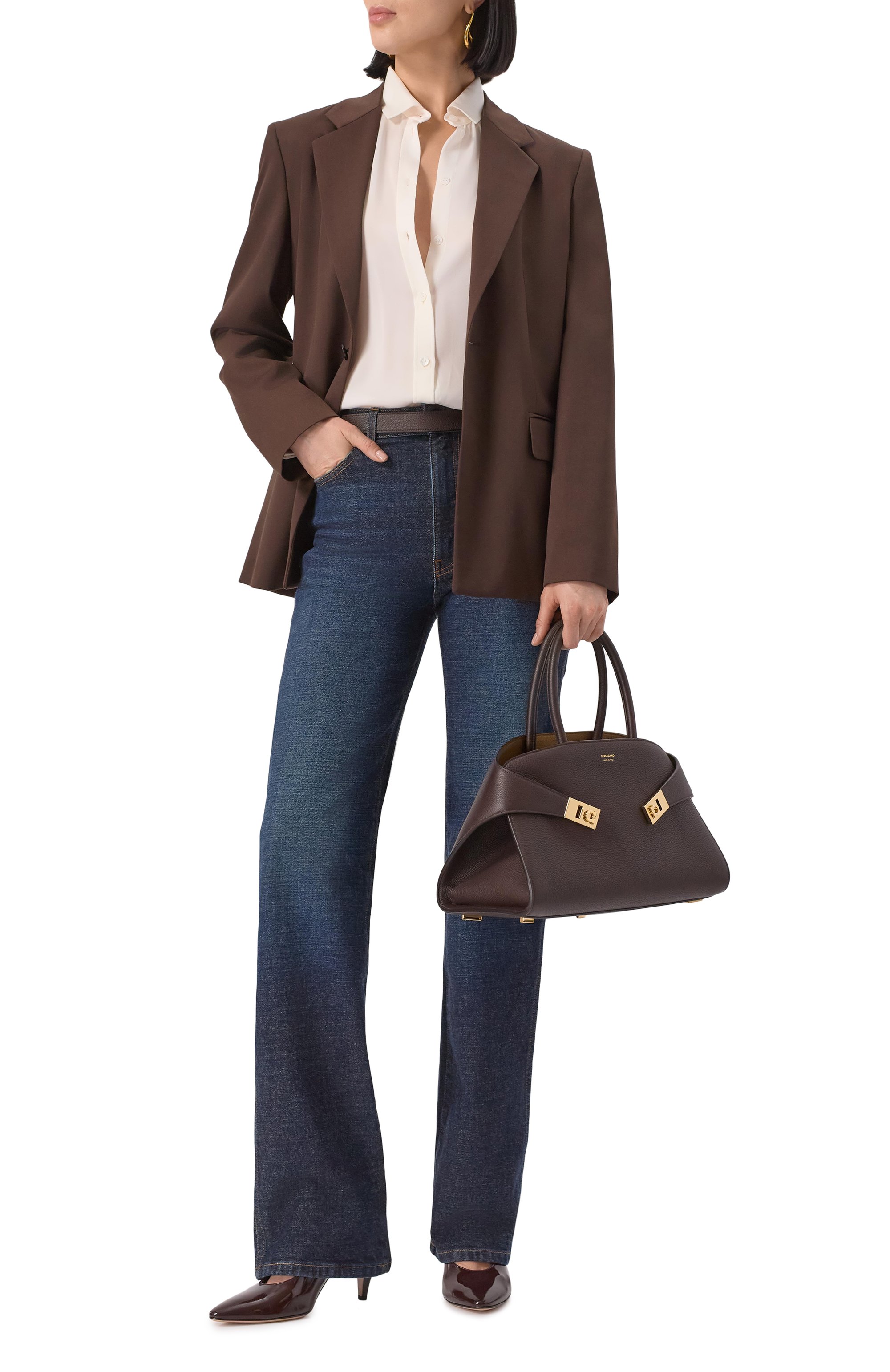 Сумка hug medium FERRAGAMO, арт. 215608/777524, фото 7