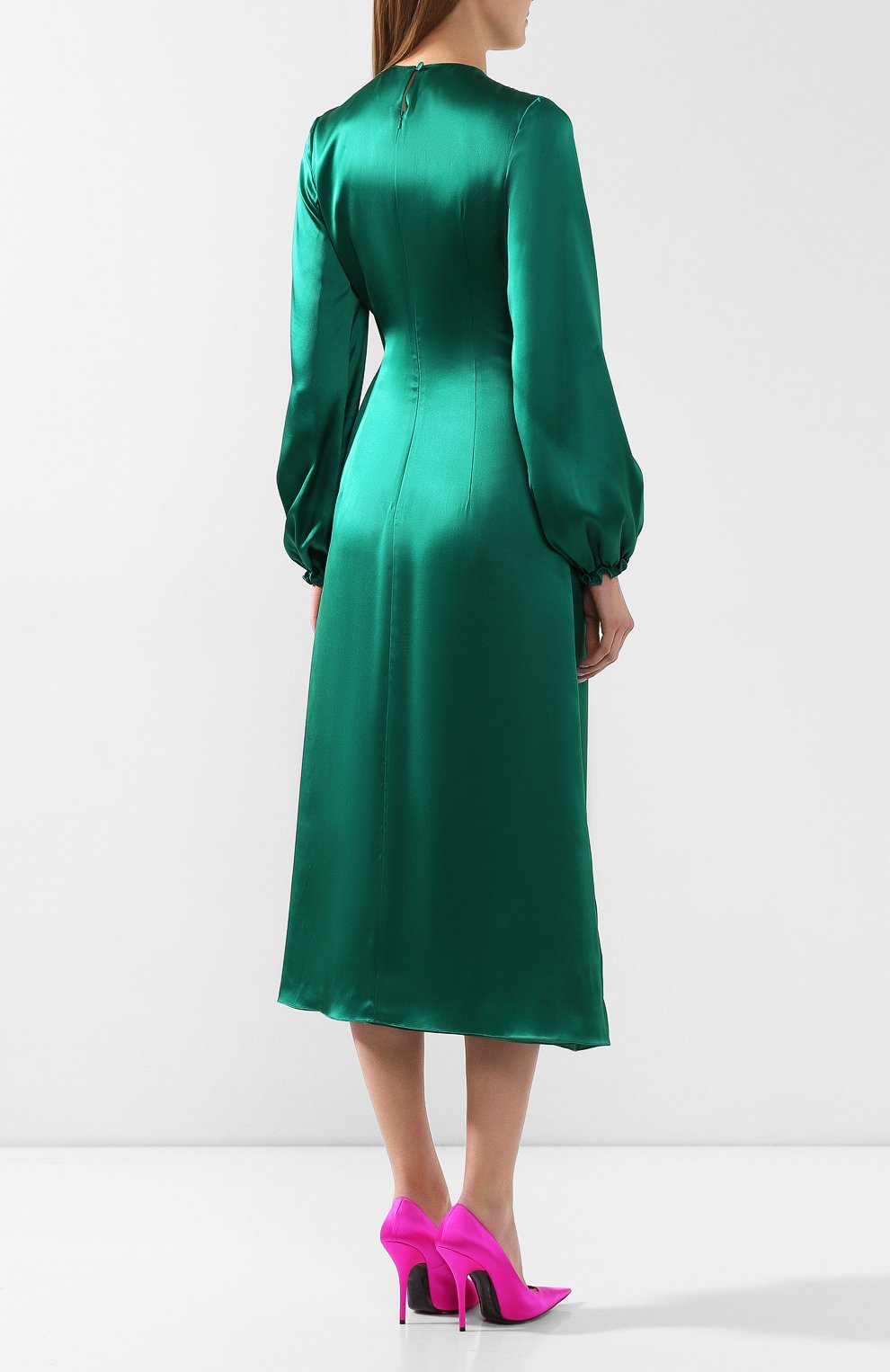 Платье-миди JM STUDIO зеленого цвета по цене 50950 руб., арт. FW192001, фото 4 Платье-миди JM STUDIO, арт. FW192001, фото 4