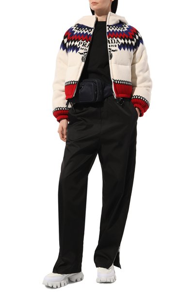 Пуховик PRADA белого цвета по цене 350000 руб., арт. 292029-10O8-F0009-212, фото 2 Пуховик PRADA, арт. 292029-10O8-F0009-212, фото 2