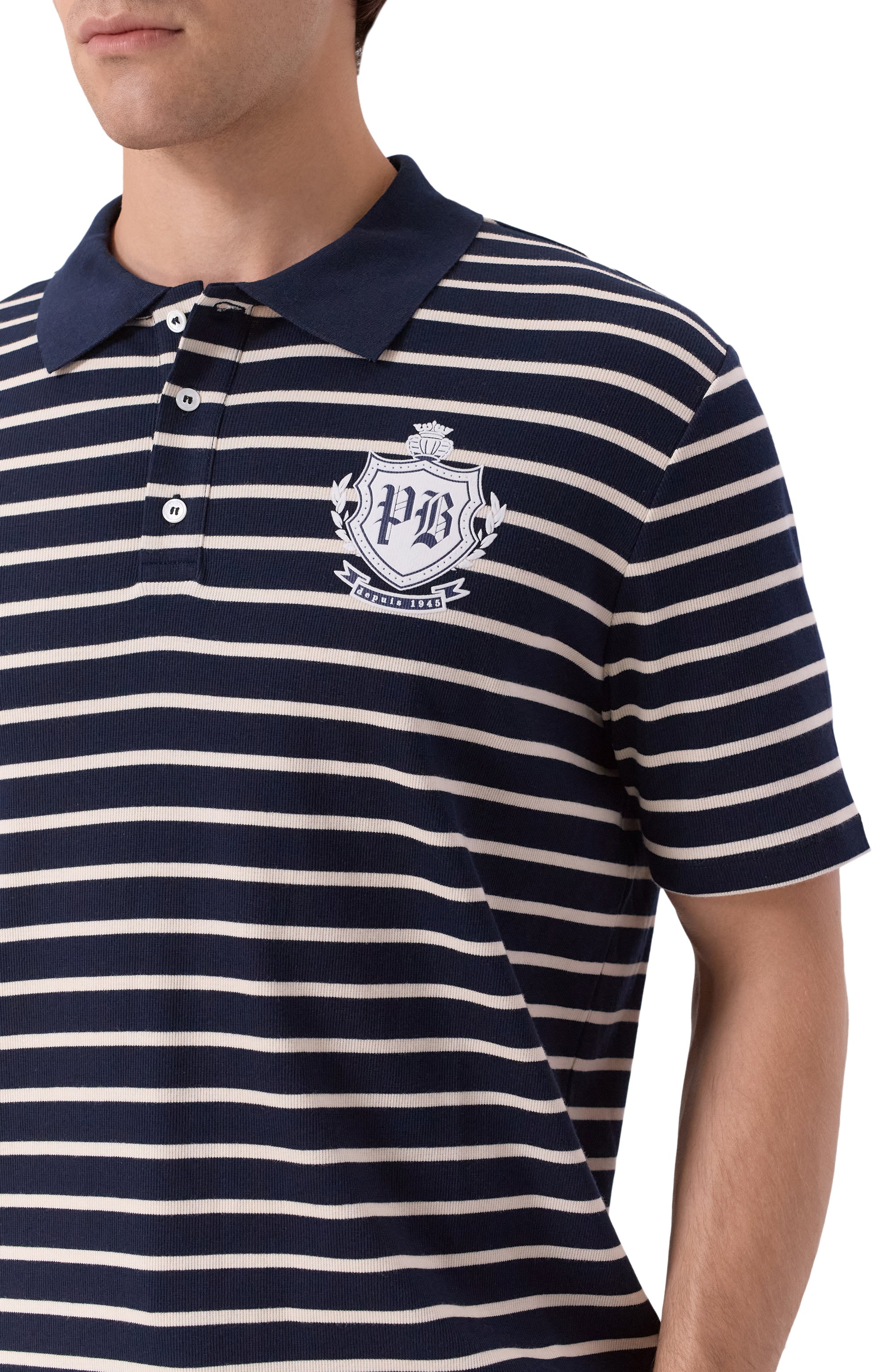 Хлопковое поло BALMAIN, арт. FH0GC026/GF30, фото 5