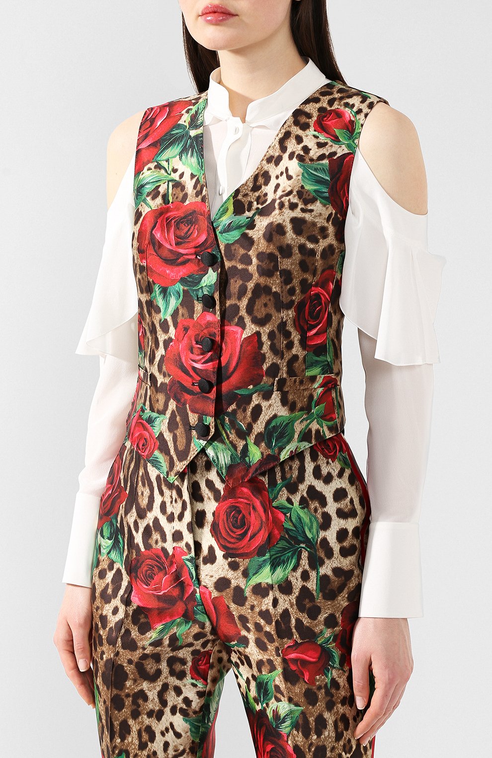 Жилет DOLCE & GABBANA разноцветного цвета по цене 106500 руб., арт. F79H5T/HS1Z2, фото 3 Жилет DOLCE & GABBANA, арт. F79H5T/HS1Z2, фото 3