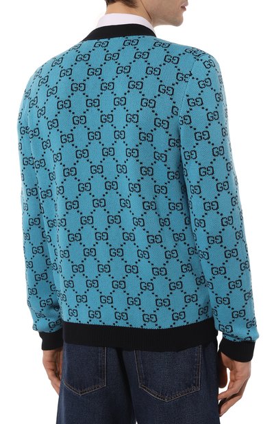 Кардиган из шерсти и хлопка GUCCI, арт. 661156 XKBXI, фото 4