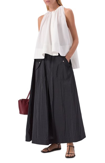 Хлопковый топ CO белого цвета по цене 68650 руб., арт. 1413LCSP-C0RE, фото 2 Хлопковый топ CO, арт. 1413LCSP-C0RE, фото 2