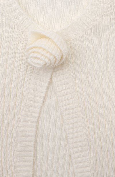 Кардиган BLUMARINE белого цвета по цене 14700 руб., арт. IF3062MA51I, фото 3 Кардиган BLUMARINE, арт. IF3062MA51I, фото 3