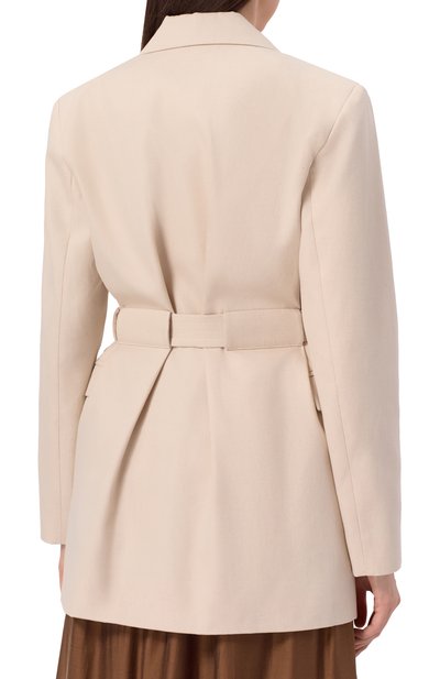 Жакет из хлопка и льна GANNI, арт. W0231/265, фото 4