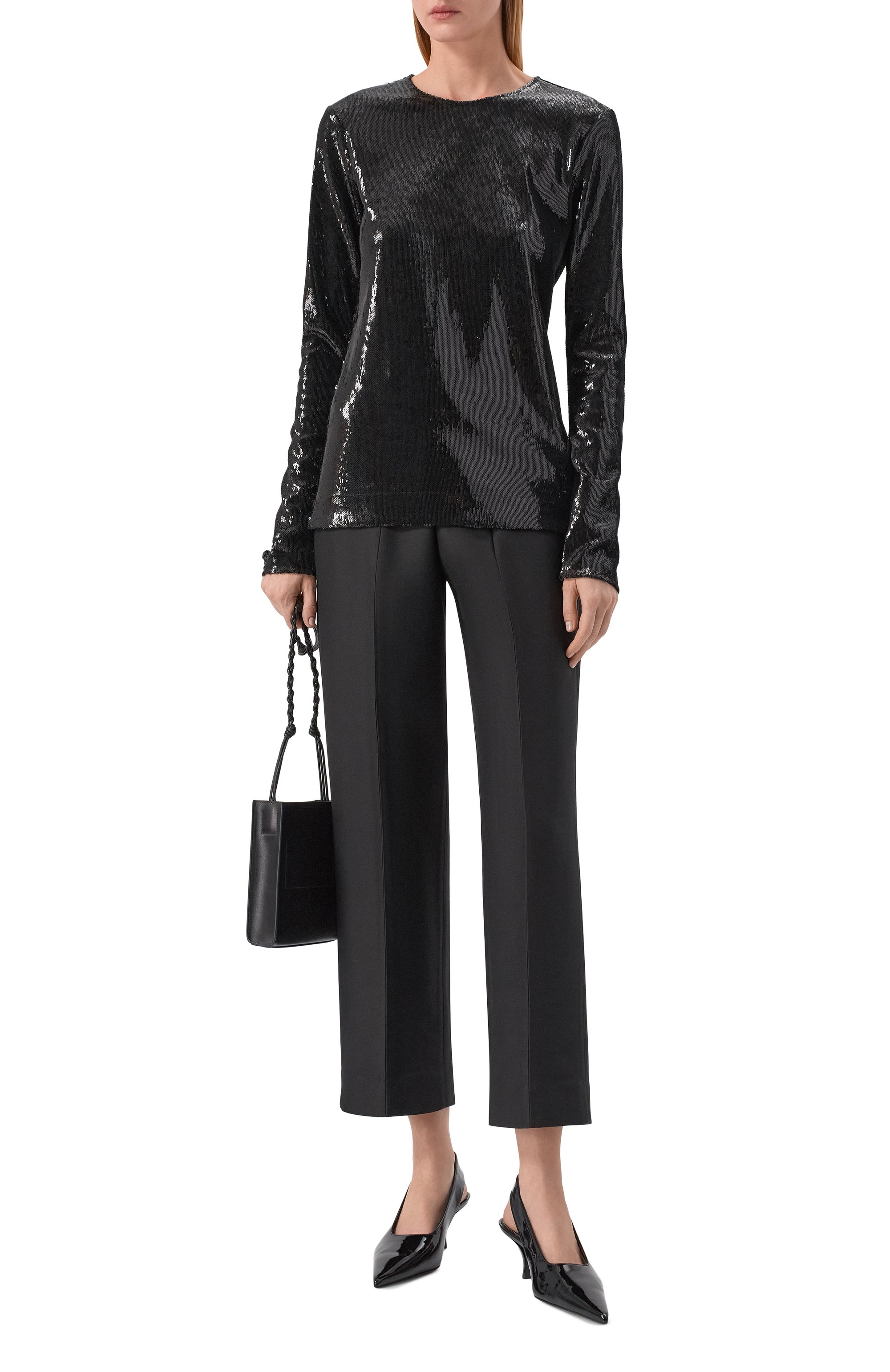 Топ с отделкой пайетками TOTEME, арт. 261-WRT0732-FB0593, фото 2