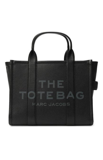 Женский сумка-тоут MARC JACOBS (THE) черного цвета, арт. H004L01PF21 | Фото 1 (Материал: Натуральная кожа; Ремень/цепочка: На ремешке; Сумки-технические: Сумки-шопперы; Размер: medium)