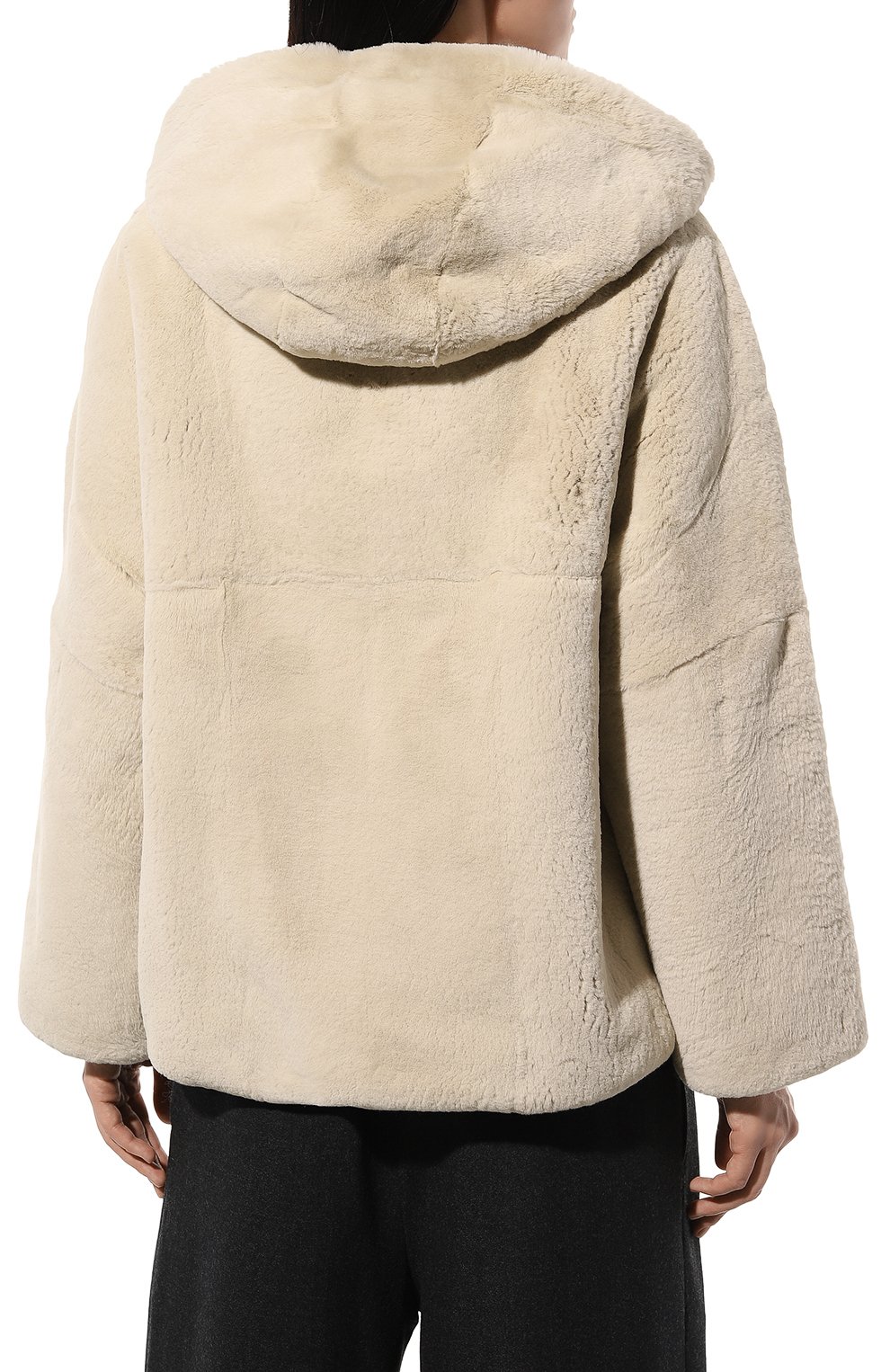 Шуба из кролика MANZONI24, арт. 23M1221-RT, фото 4